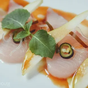 a close up of a plate of food