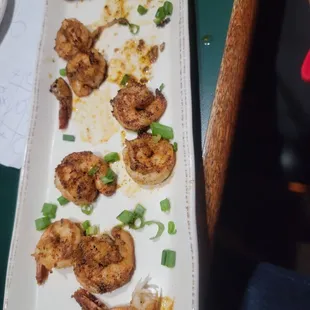 Blackened shrimp app without the saucw