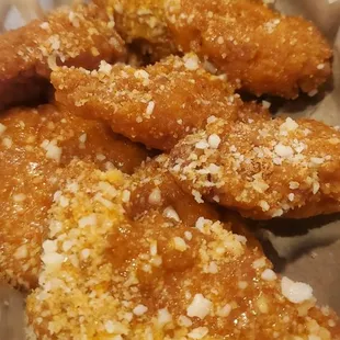 Boneless wings with Spartan Sauce