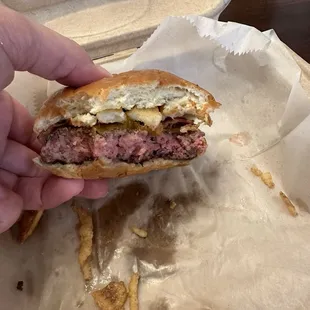 Undercooked burgers when asked for well done