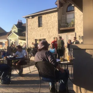 Great day to be eating outside.