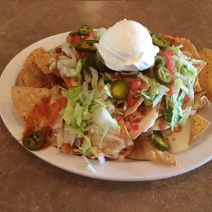 Nachos with chili