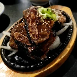 a plate of food on a table