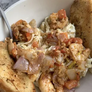 Pasta with shrimp
