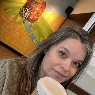 Earl Gray latte before hitting the road...