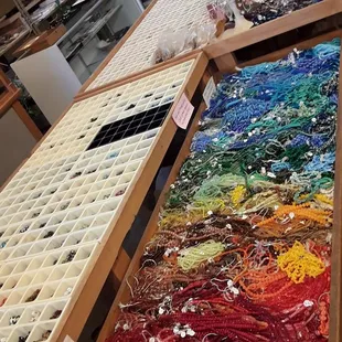 Huge selection of Czech glass beads.
