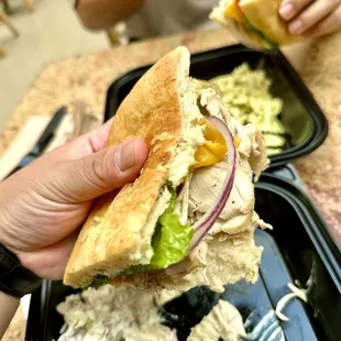 Garlic and Basil Chicken Sandwich