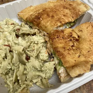 Spicy Chicken Sandwich Pasta Salad Bowl