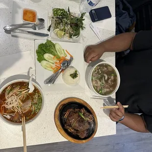 Bun Bo Hue, Broken Rice Kalbi, and Special Oxtail Pho