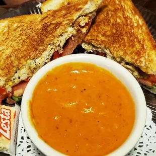 Spicy Chicken Basil Panini EXCELLENT $11.95