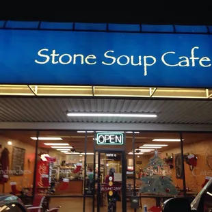 the front of the store