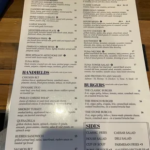 Stone Soup menu