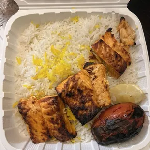 FereydunKenarFish Kebob With Rice