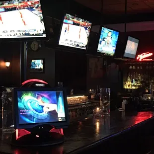 televisions on the bar