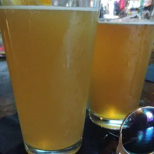 Blue Moon and Sam Adams Summer Ale