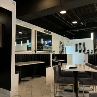 Inside the restaurant