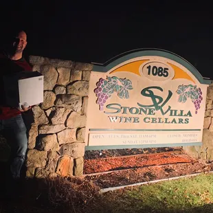 me in front of the winery