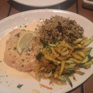 Crawfish Stuffed Salmon