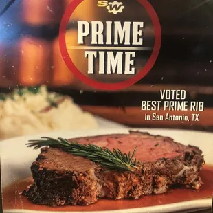 Voted best prime rib