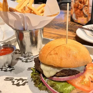 Big Rock Bacon &amp; Smoked Gouda Burger