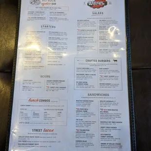 Menu (1/2)