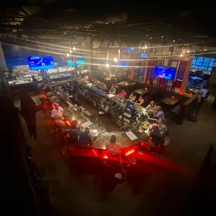 Upper deck seating view.