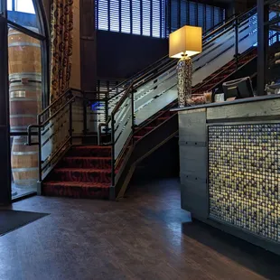 Stairs by the front door