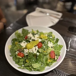 a plate of salad