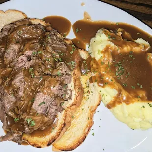 Open Faced Prime Rib