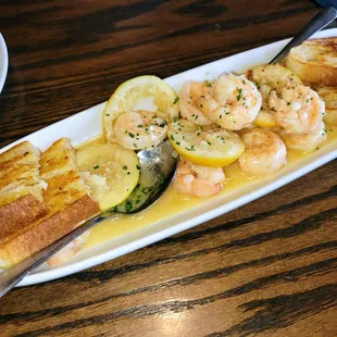 Shrimp Scampi Appetizer, w/ Ciabatta Toast Points