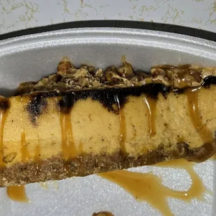 Pumpkin Pecan Cheesecake
