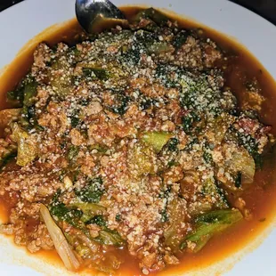 Italian Greens w/ Crumbled Italian Sausage