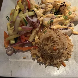 Firecracker shrimp - ok - rice was not good