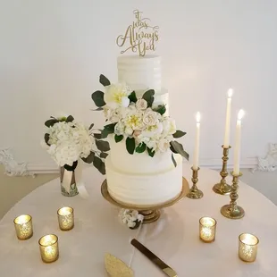 Sweet and savory wedding cake!