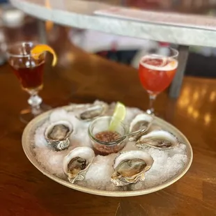 Half dozen blue pool oysters ($16)