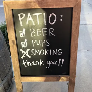 Pup friendly patio