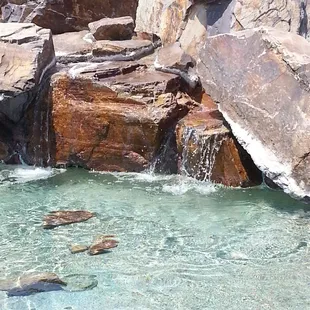 I love watching the water trickle down from the rocks.