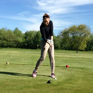 Teeing off on #18