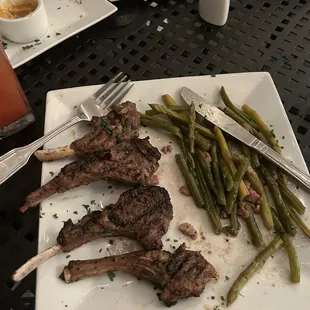 Lamp pops and asparagus