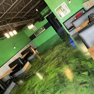 the interior of a restaurant