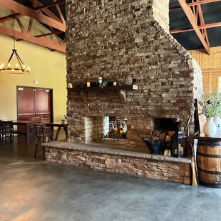 the interior of the winery
