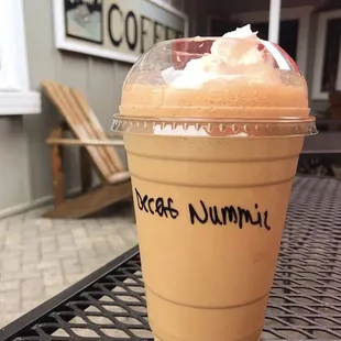 decaf "nummie" frozen drink