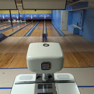 A shot of their lanes (when not being used)