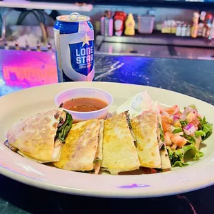 Spinach &amp; Mushroom Quesadillas