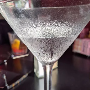 1/2 way through my #2 ice cold shaken not stirred Martini!