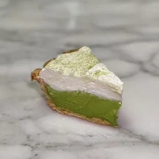 matcha cream pie slice (takeout) (08/2023)