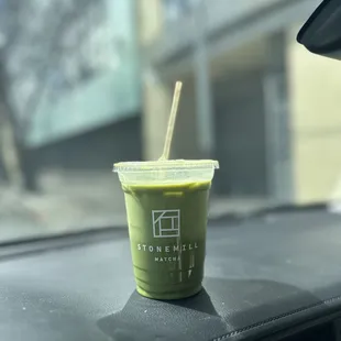 Iced Oat Matcha Latte