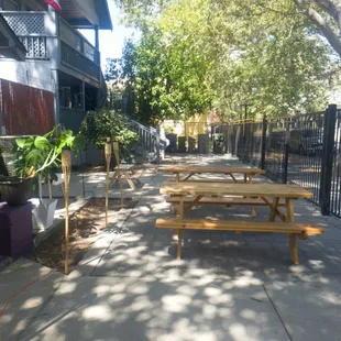 Outside seating