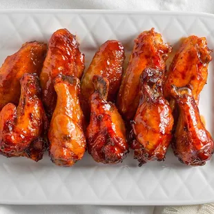 a plate of wings