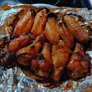 Kickin' Bourbon wings